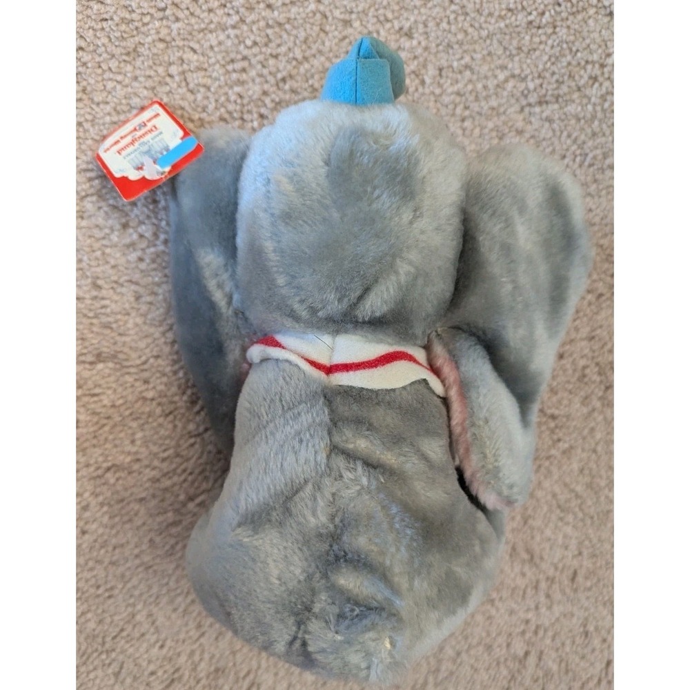 Walt Disney World Dumbo 9" Plush Stuffed Toy 1980s - Picture 4 of 6